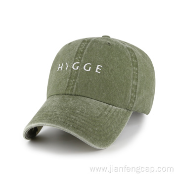 Dad hat Pigment dye washed hat Custom logo